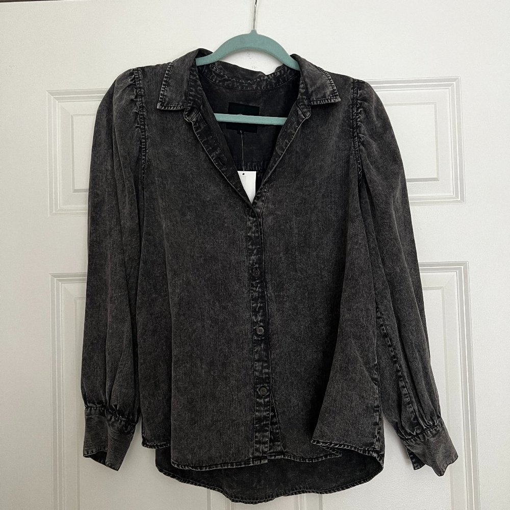 Rails Washed Grey Denim Shirt